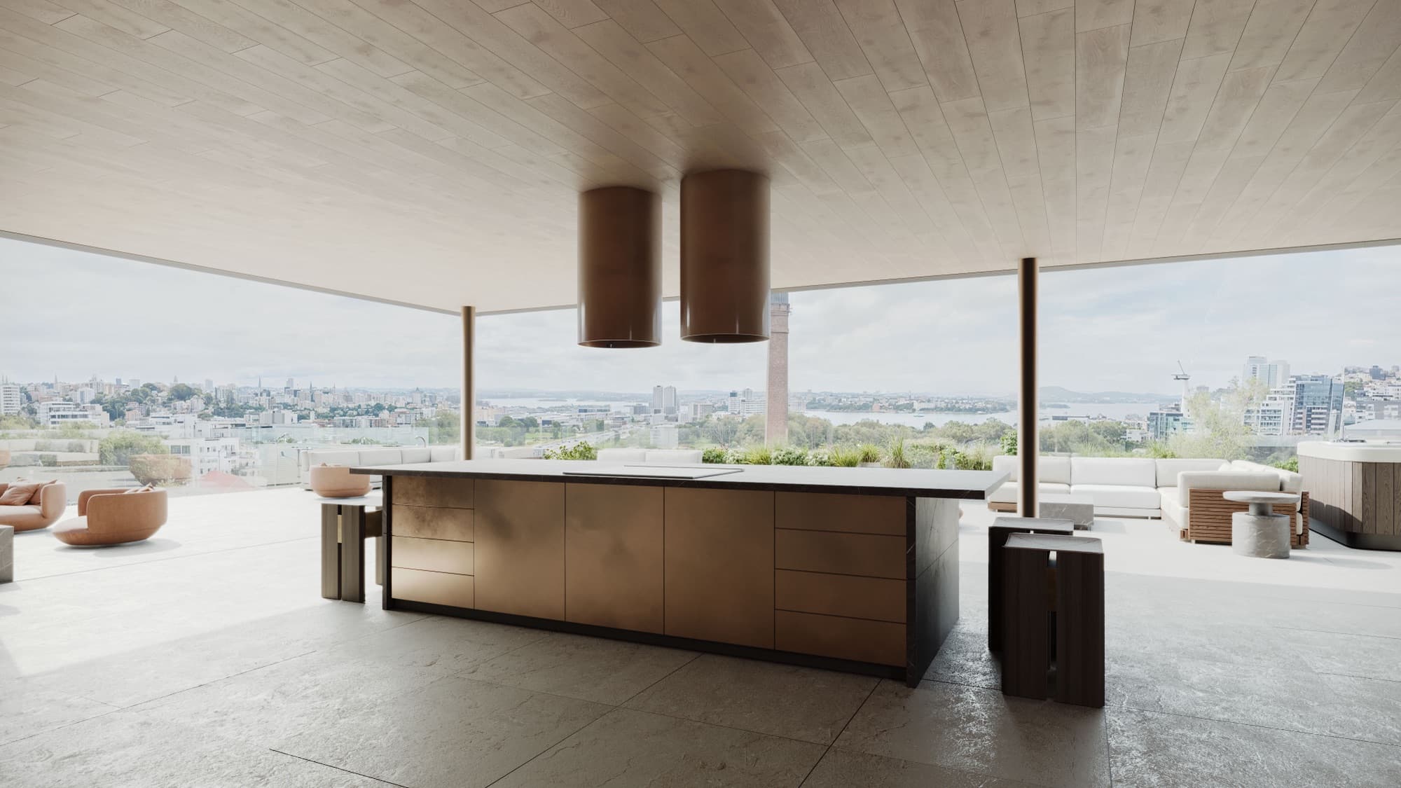 Drake Street second level 5 terrace render