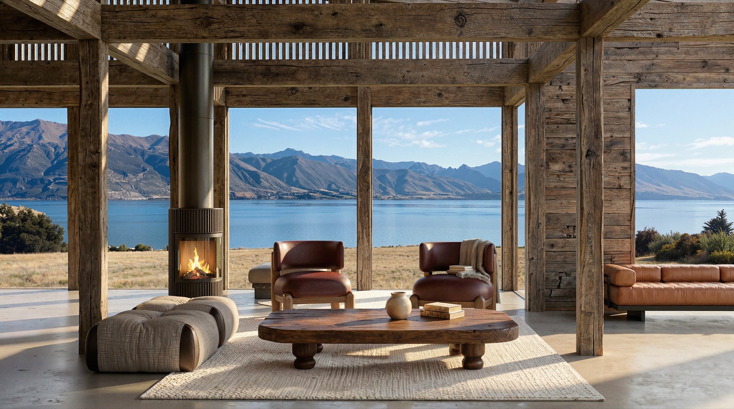 Kōroto: Lake Hawea interior render